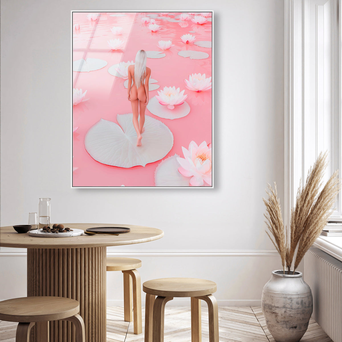 Nude Walk Among Petals
