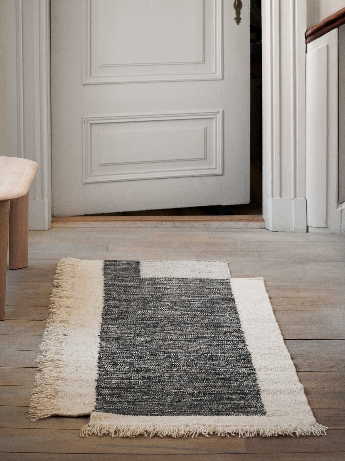 Counter Runner, Charcoal/Off-white