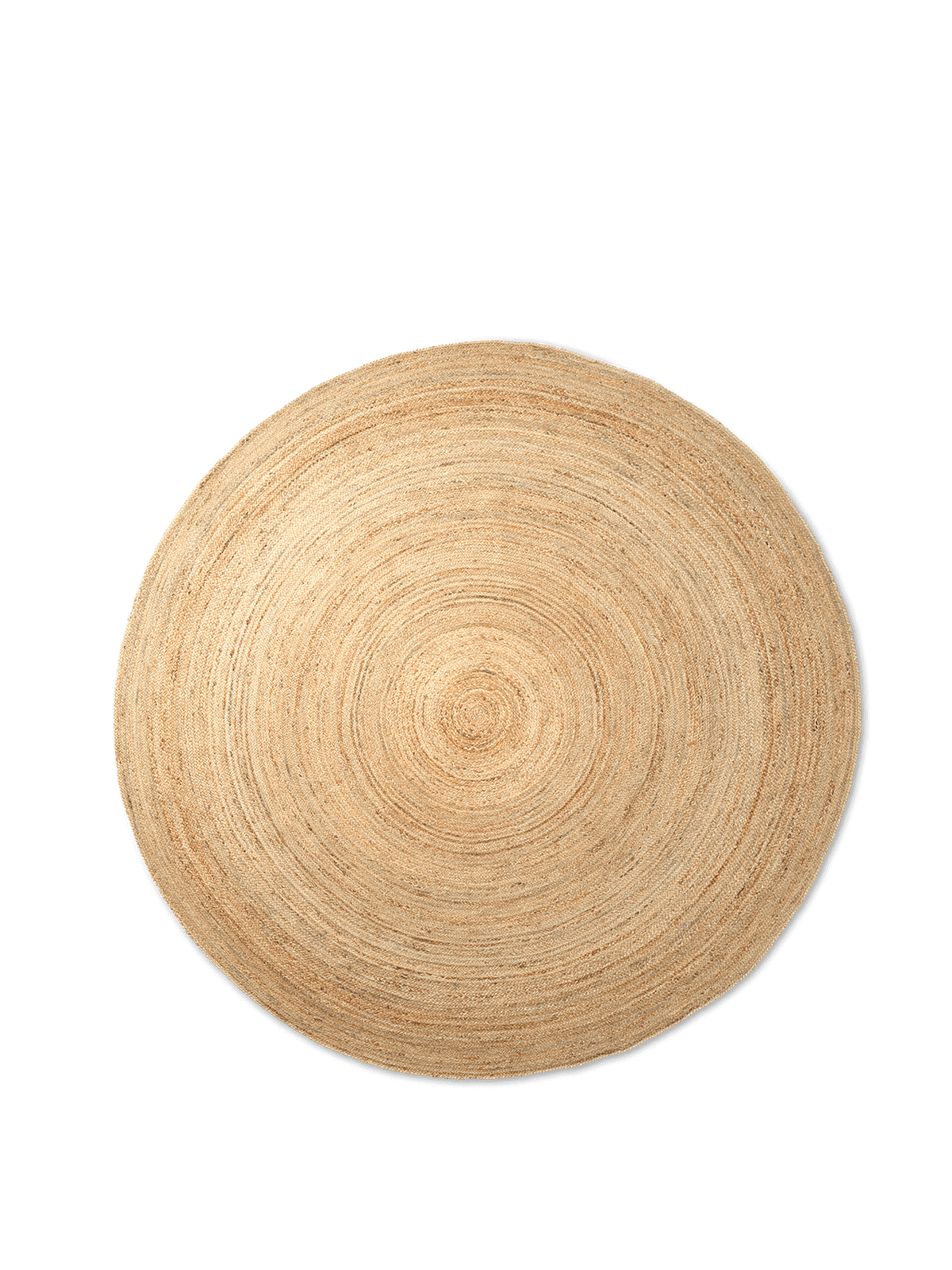 Eternal Round Jute Rug, Natural