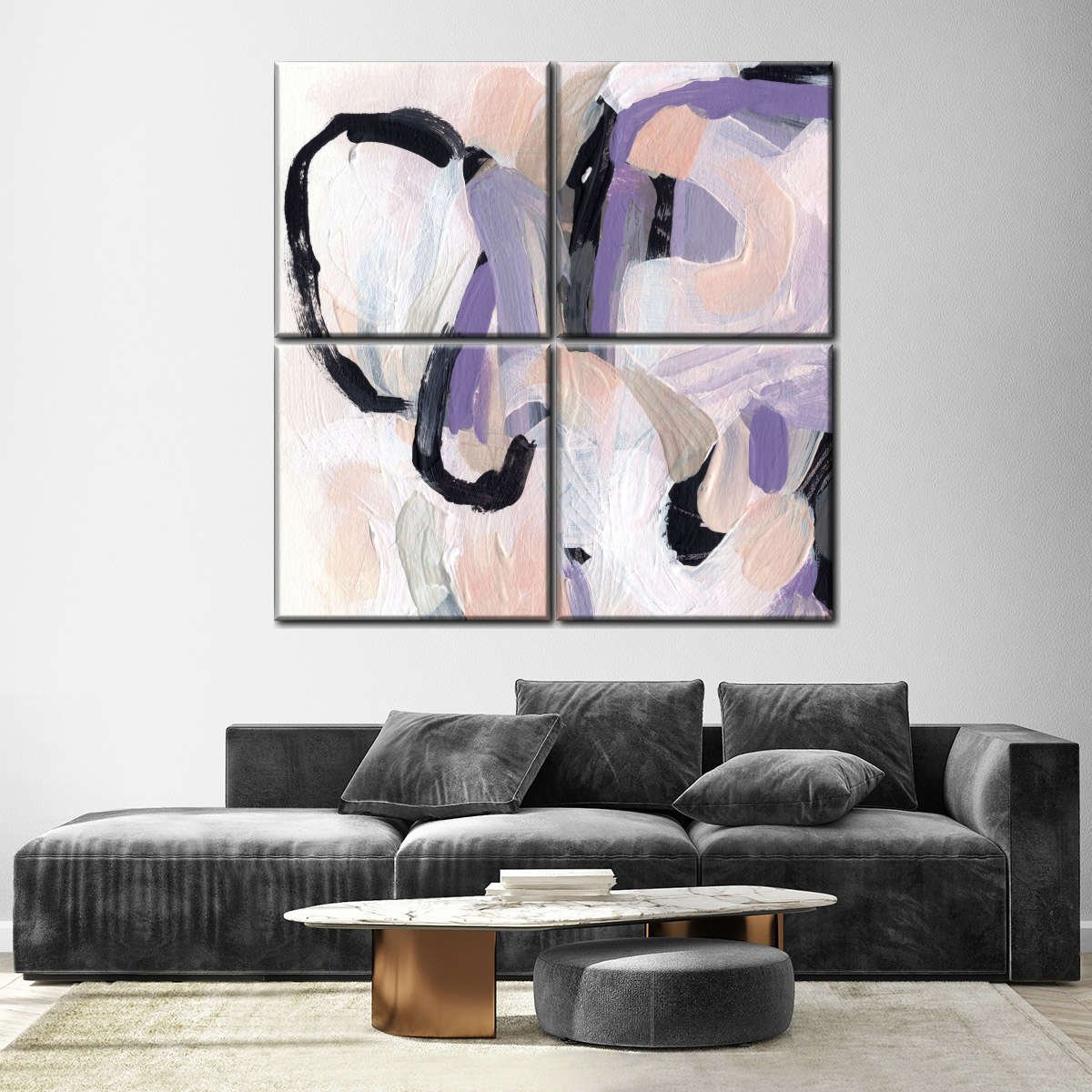 Pastel Brush Abstract IV Wall Art
