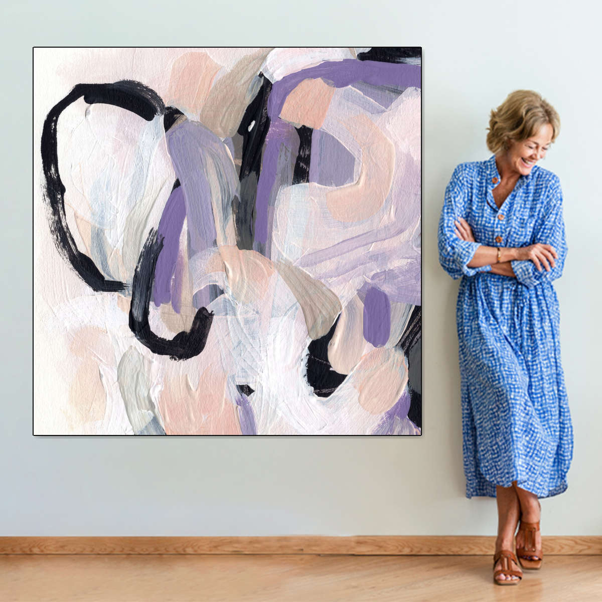 Pastel Brush Abstract IV Wall Art