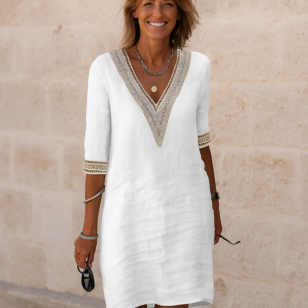Irish | Women’s Lace Casual Summer Dress | Midi
