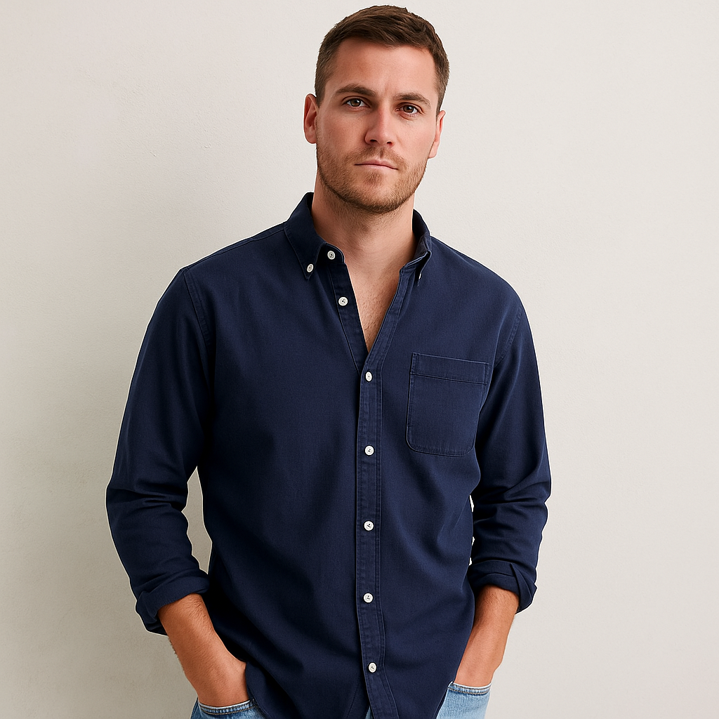 Chemise décontractée en lin Marvin pour homme