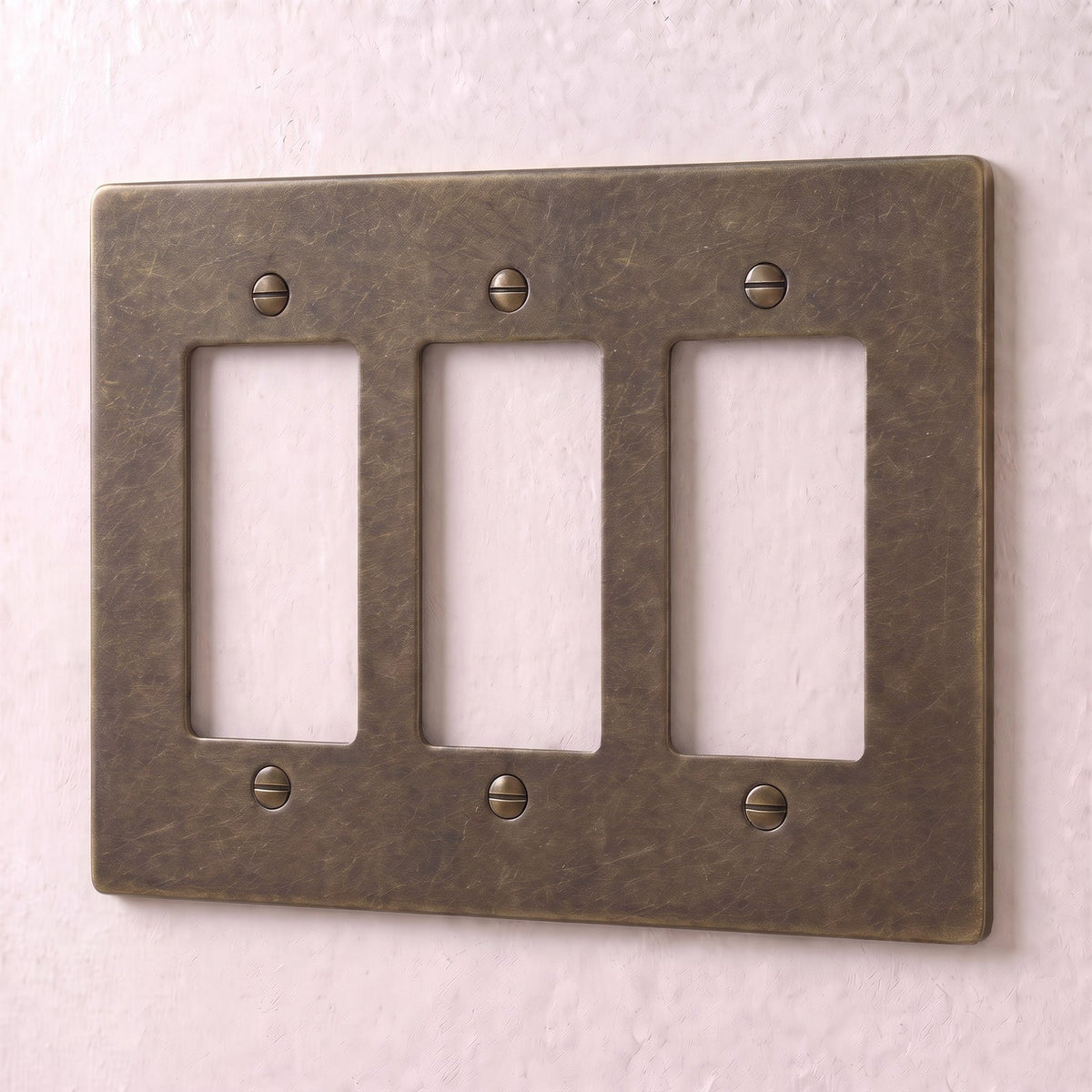 Brass Wall Plate (1-5 Gang)