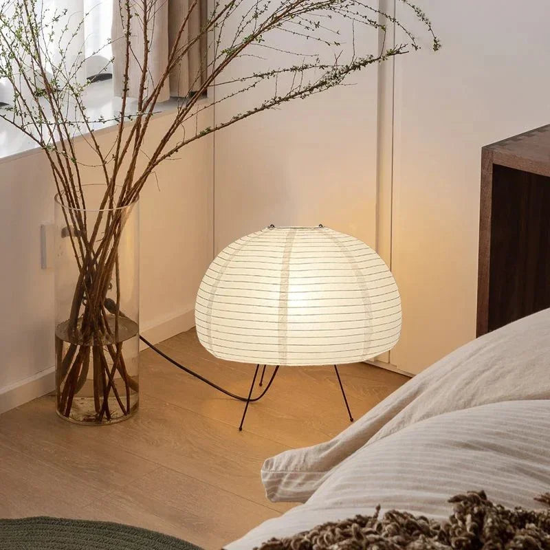 Japandi Paper Table Lamp