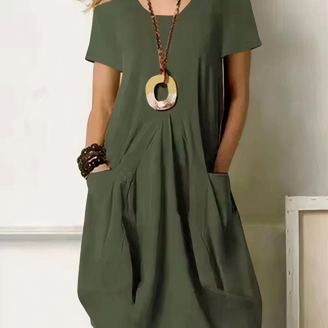 Aira | Women’s Cotton Casual Dress | Midi