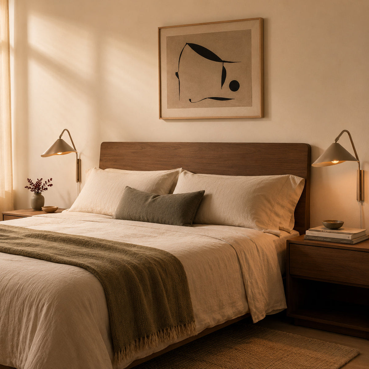 Arne Industrial minimalist brushed aluminium wall light