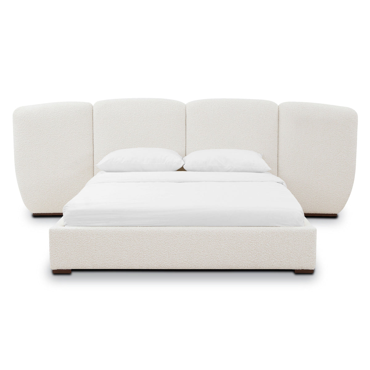 Acadia Bed, Froth White Boucle, King