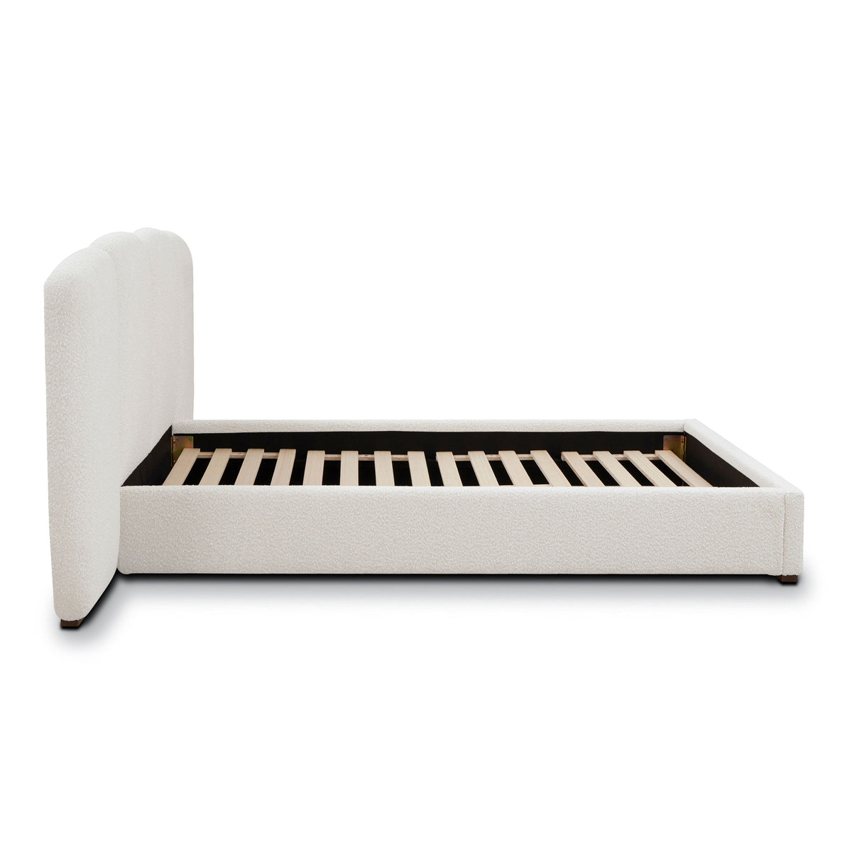 Acadia Bed, Froth White Boucle, Queen