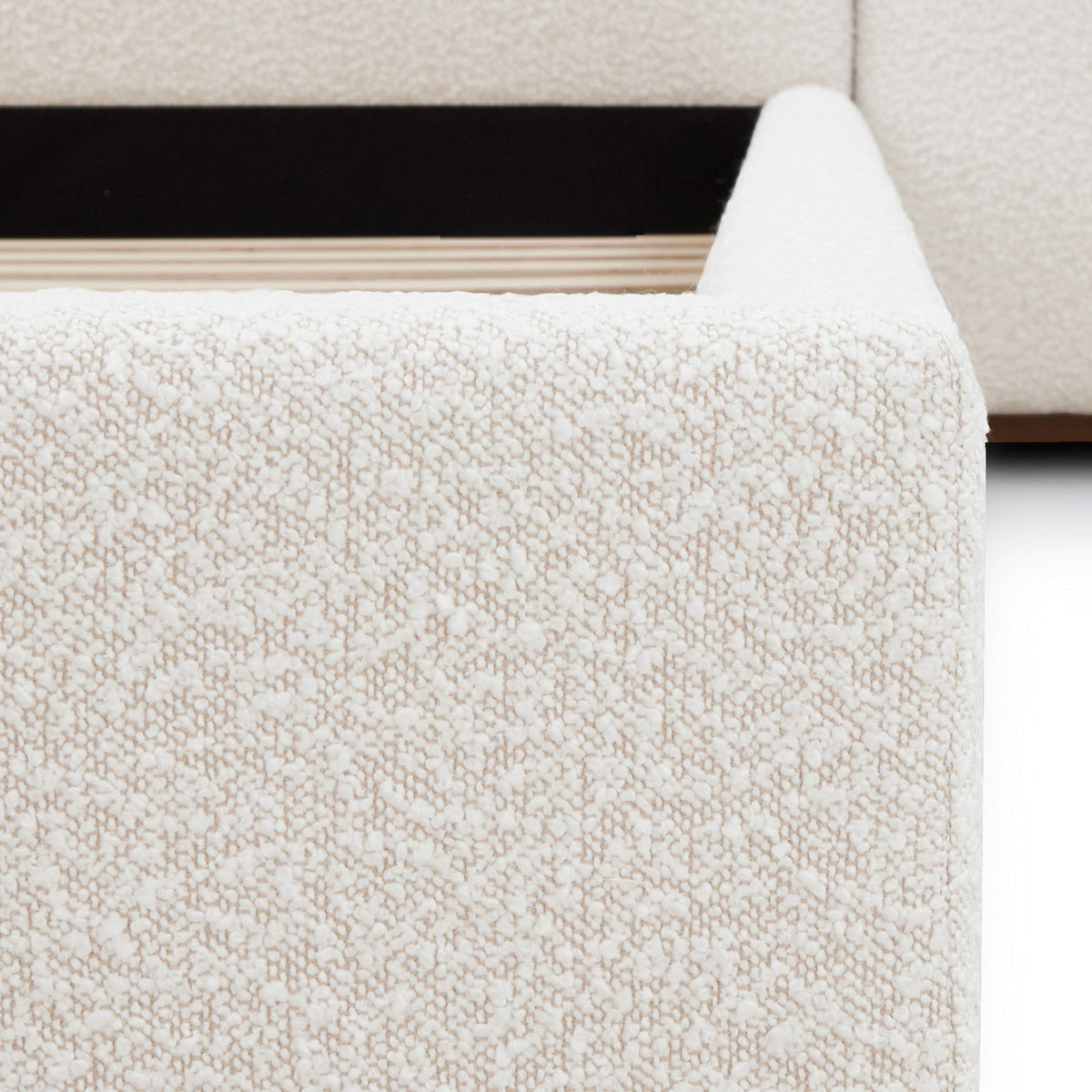 Acadia Bed, Froth White Boucle, King