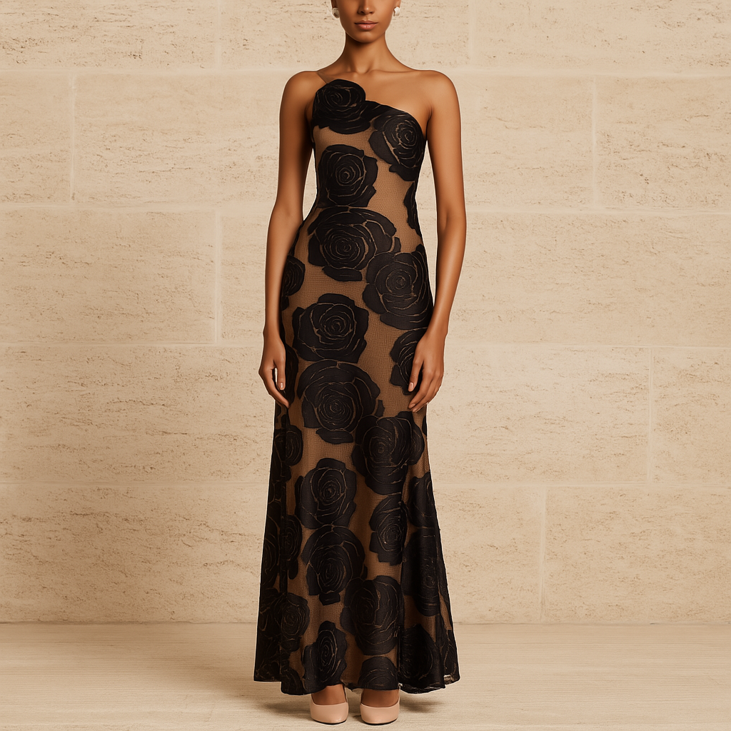 Robe longue fleurie Flordeliza pour femme