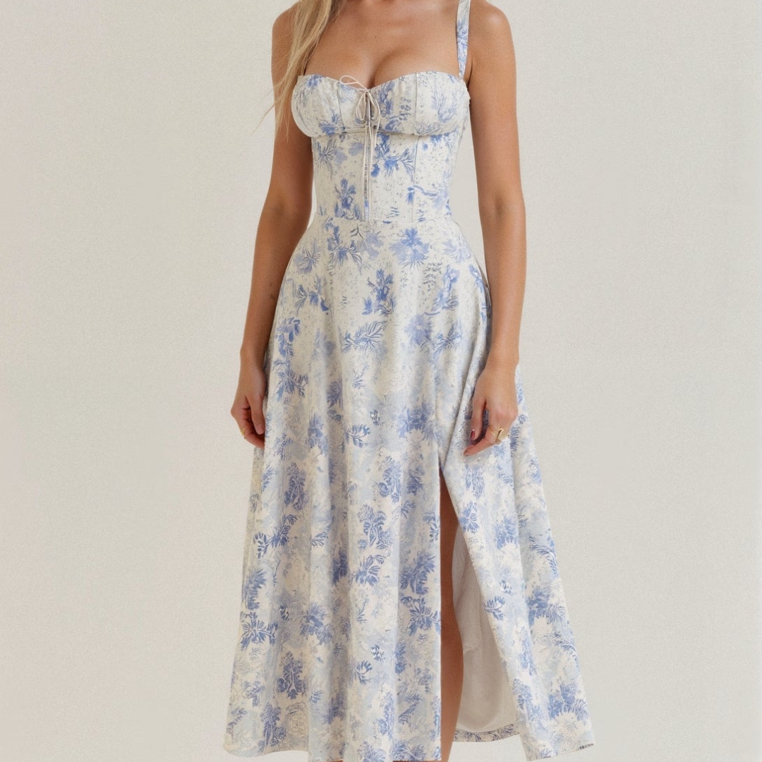 Camilla | Robe corset printemps-été pour femme | Taille mi-haute