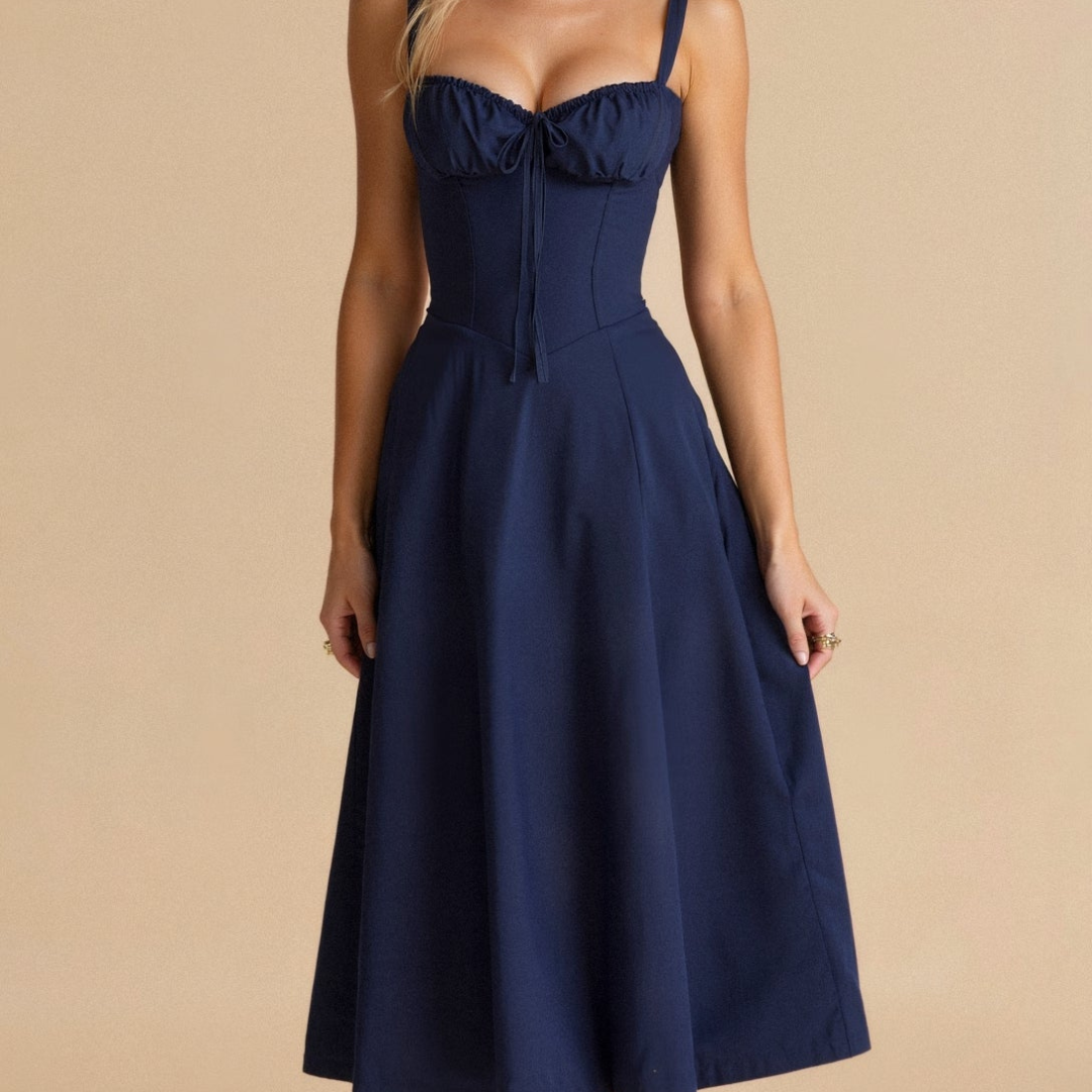 Camilla | Robe corset printemps-été pour femme | Taille mi-haute