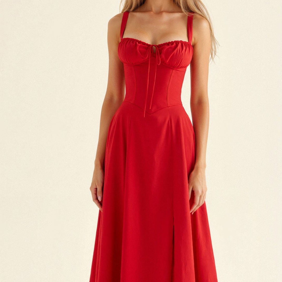 Camilla | Robe corset printemps-été pour femme | Taille mi-haute