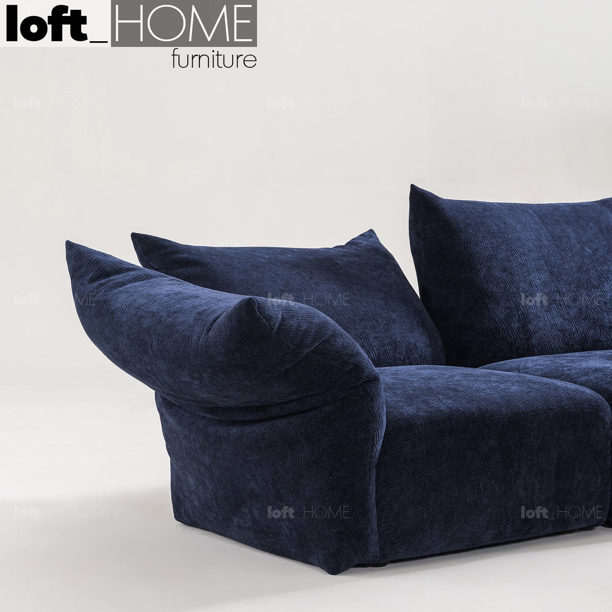 Modern Velvet Fabric L Shape Sectional Sofa FLOWER 4+L