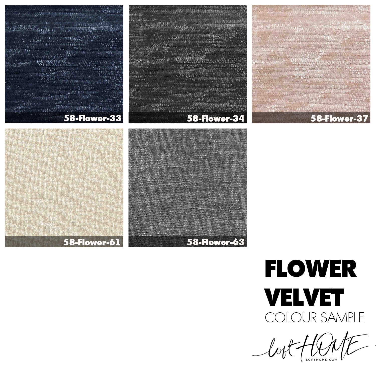 Modern Velvet Fabric L Shape Sectional Sofa FLOWER 4+L
