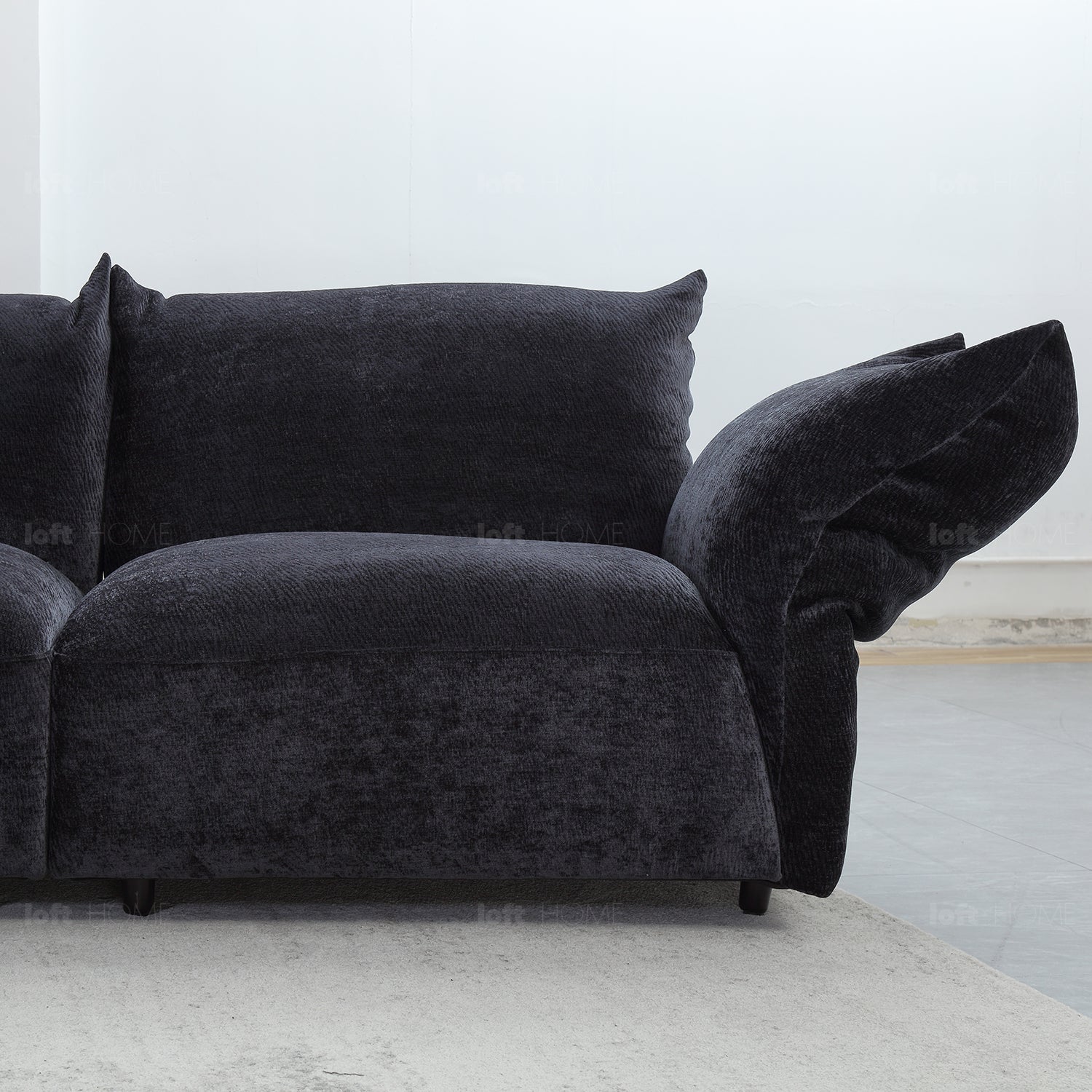 Modern Velvet Fabric L Shape Sectional Sofa FLOWER 4+L