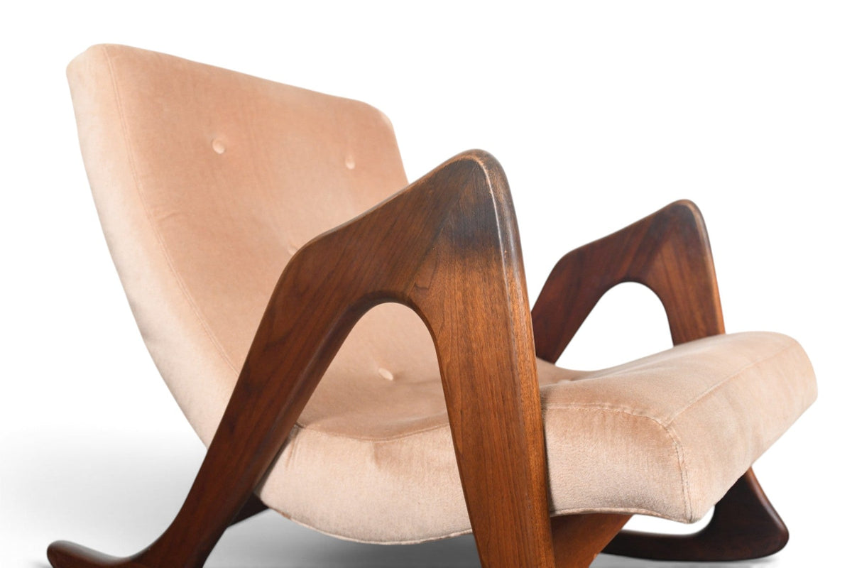 ADRIAN PEARSALL MODEL 812 ORGANIC ROCKING CHAIR IN WALNUT