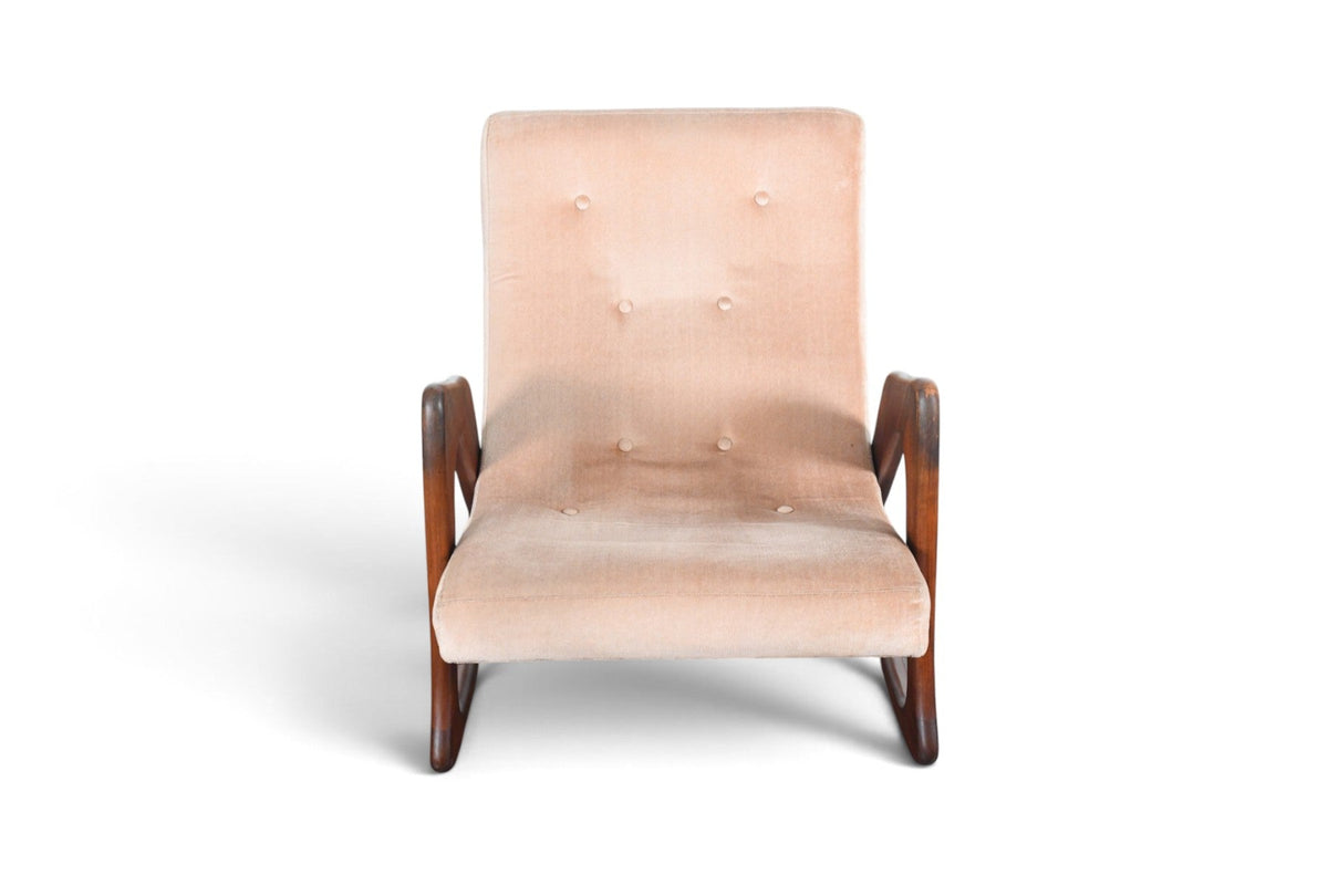 ADRIAN PEARSALL MODEL 812 ORGANIC ROCKING CHAIR IN WALNUT