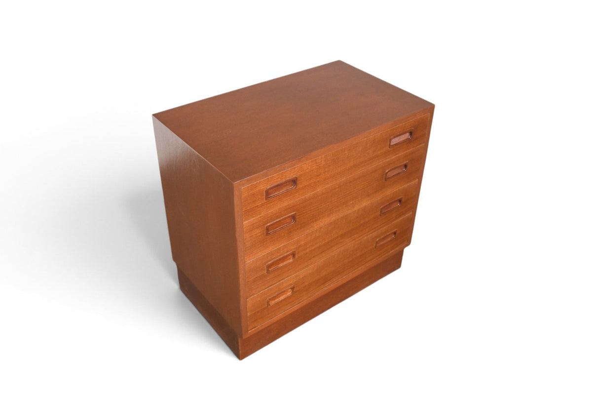 CARLO JENSEN FOUR DRAWER GENTLEMAN'S CHEST IN TEAK