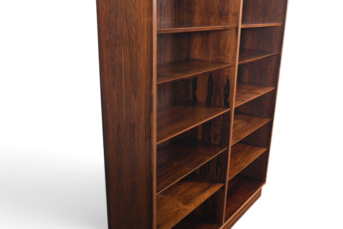 CARLO JENSEN DOUBLE ROSEWOOD BOOKCASE BY HUNDEVAD + CO #1