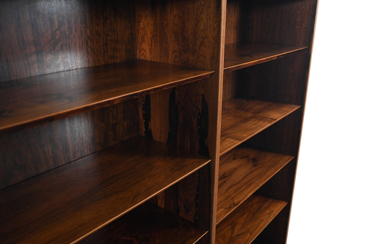CARLO JENSEN DOUBLE ROSEWOOD BOOKCASE BY HUNDEVAD + CO #1