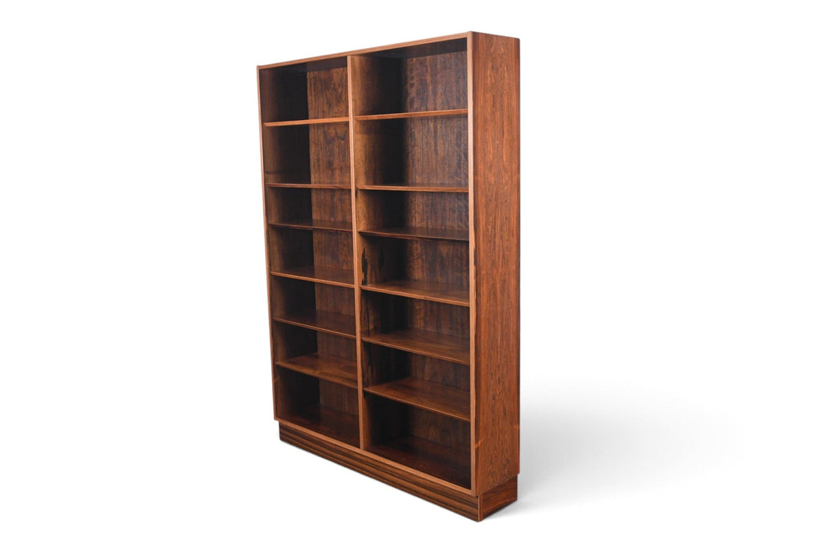 CARLO JENSEN DOUBLE ROSEWOOD BOOKCASE BY HUNDEVAD + CO #1