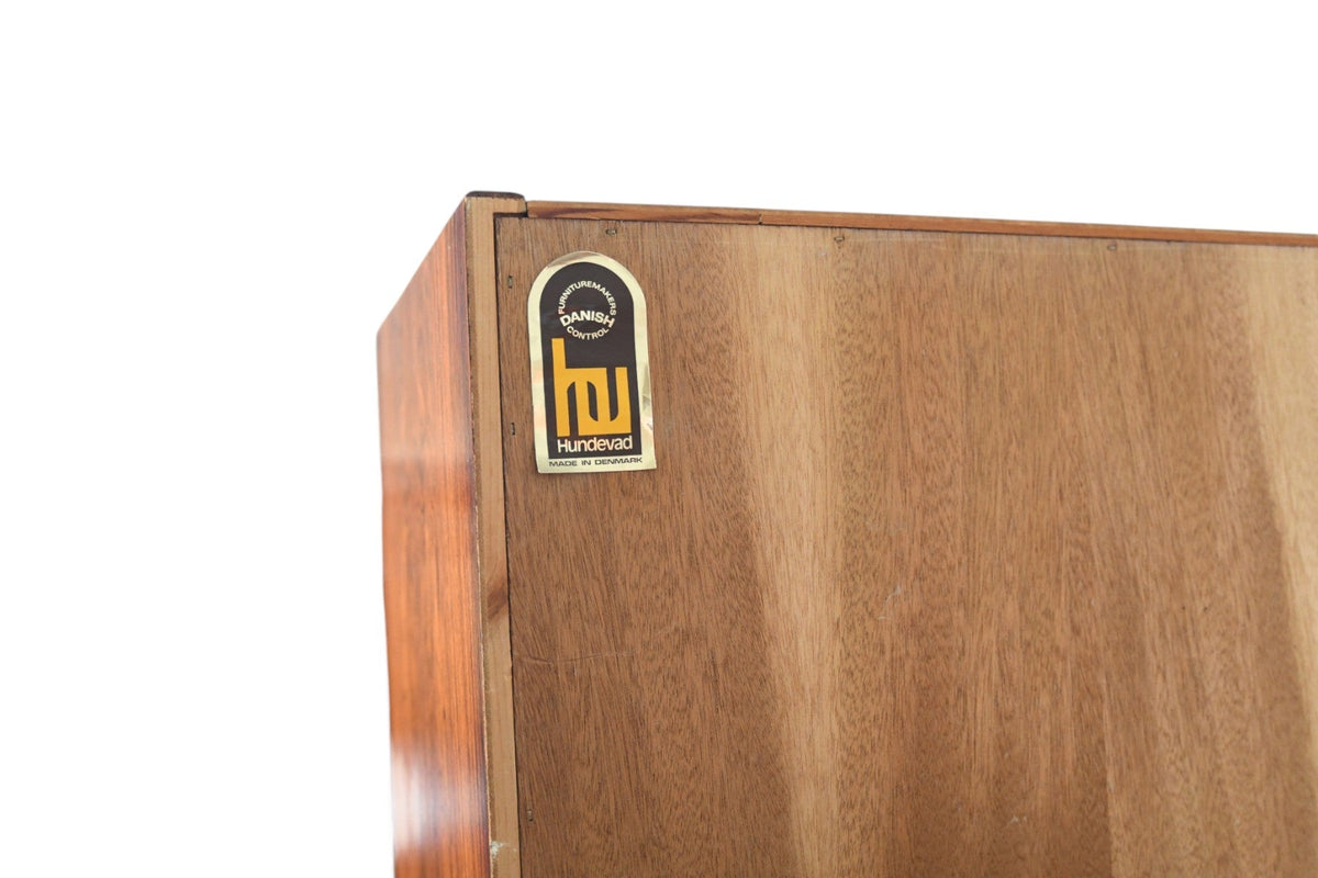 CARLO JENSEN DOUBLE ROSEWOOD BOOKCASE BY HUNDEVAD + CO #1