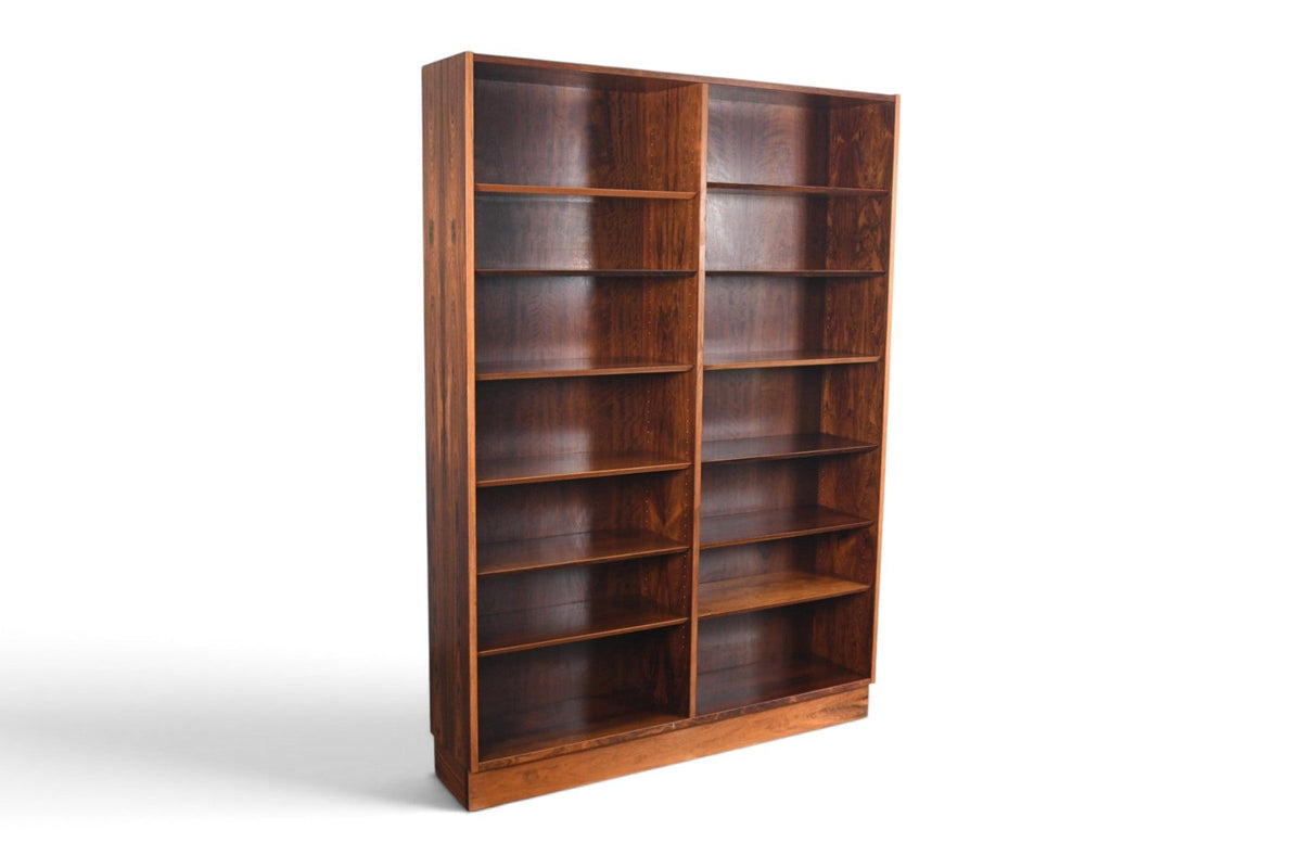 CARLO JENSEN DOUBLE ROSEWOOD BOOKCASE BY HUNDEVAD + CO #2