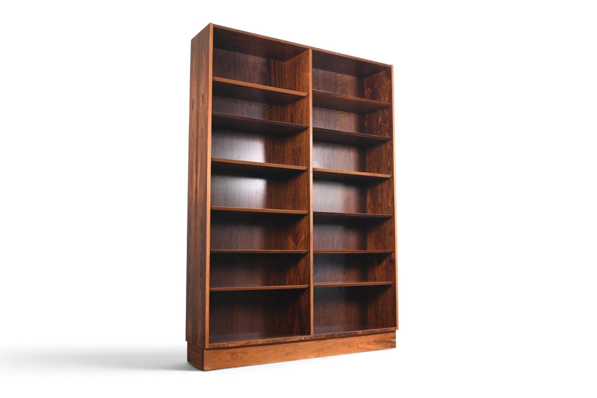 CARLO JENSEN DOUBLE ROSEWOOD BOOKCASE BY HUNDEVAD + CO #2