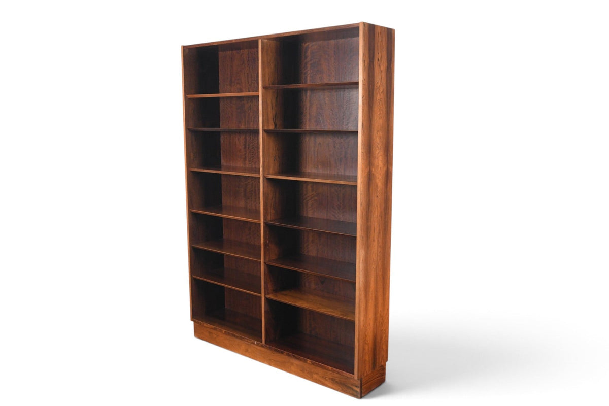 CARLO JENSEN DOUBLE ROSEWOOD BOOKCASE BY HUNDEVAD + CO #2