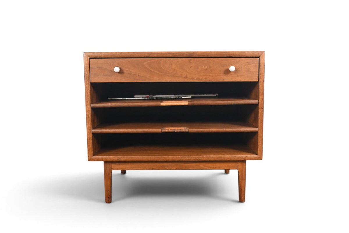 RARE KIPP STEWART FOR DREXEL "DECLARATION" MAGAZINE SIDE TABLE