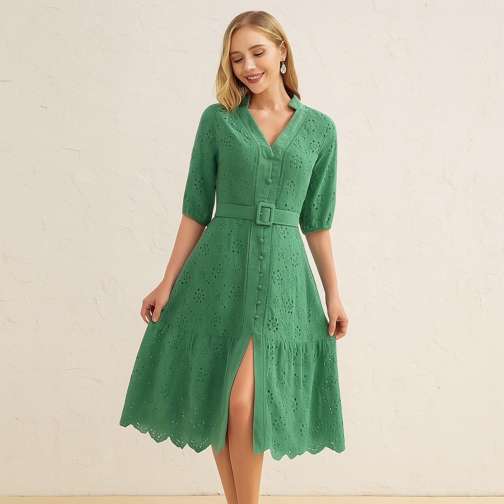 Robe Quinette Breezy à col en V pour femme
