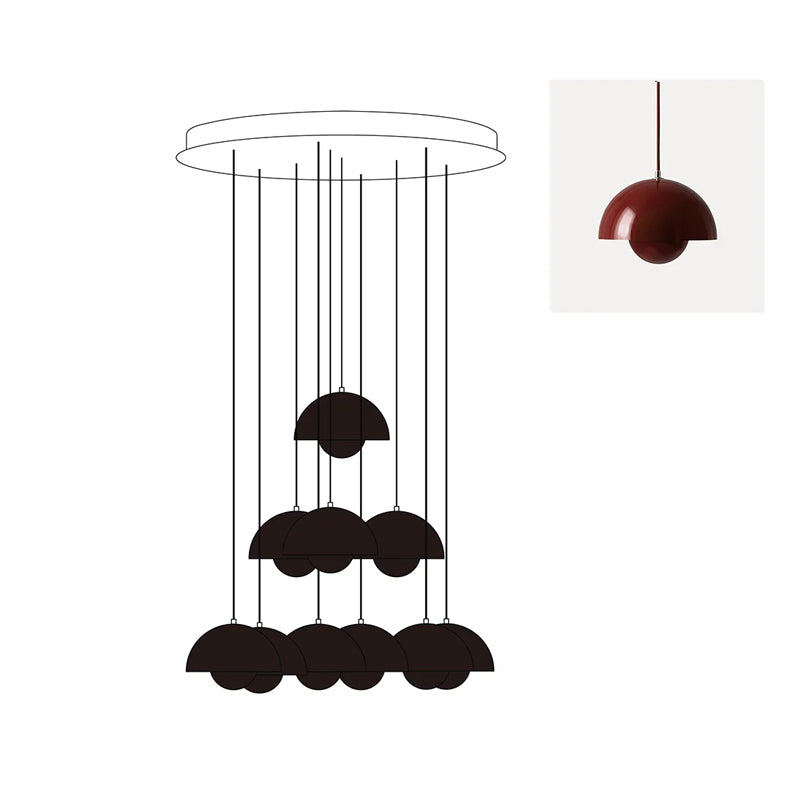 Duo Dome Chandelier