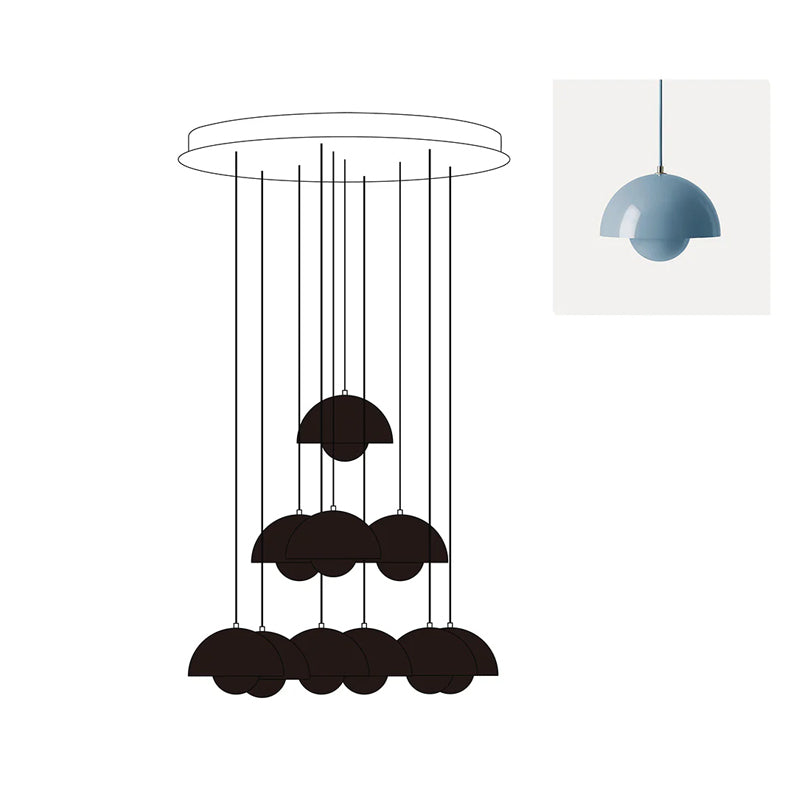 Duo Dome Chandelier