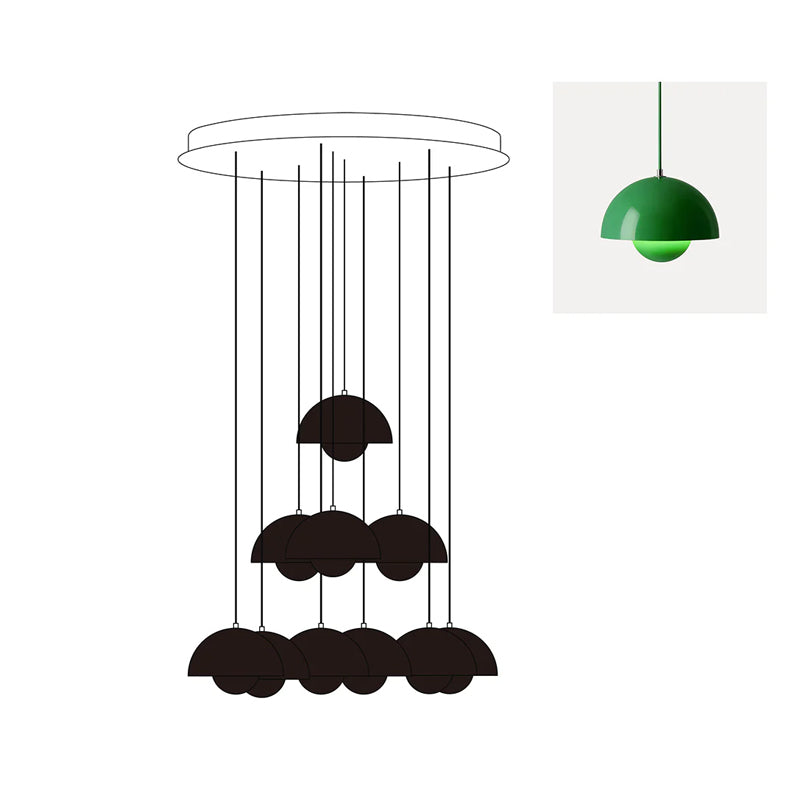 Duo Dome Chandelier