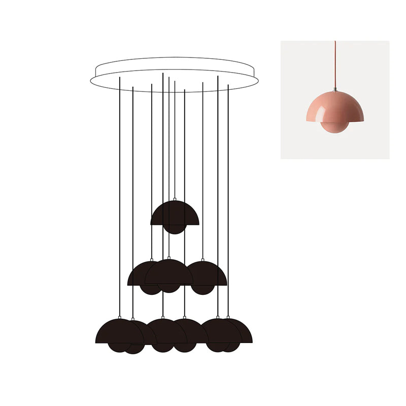 Duo Dome Chandelier