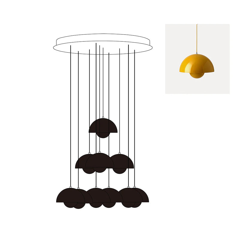 Duo Dome Chandelier
