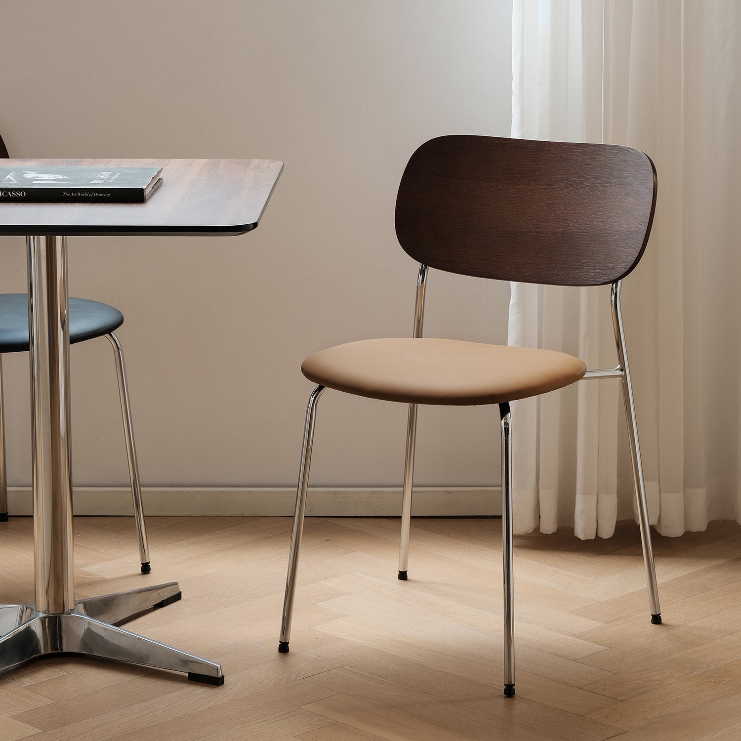 Bauhaus PU Leather Dining Chair NIKA