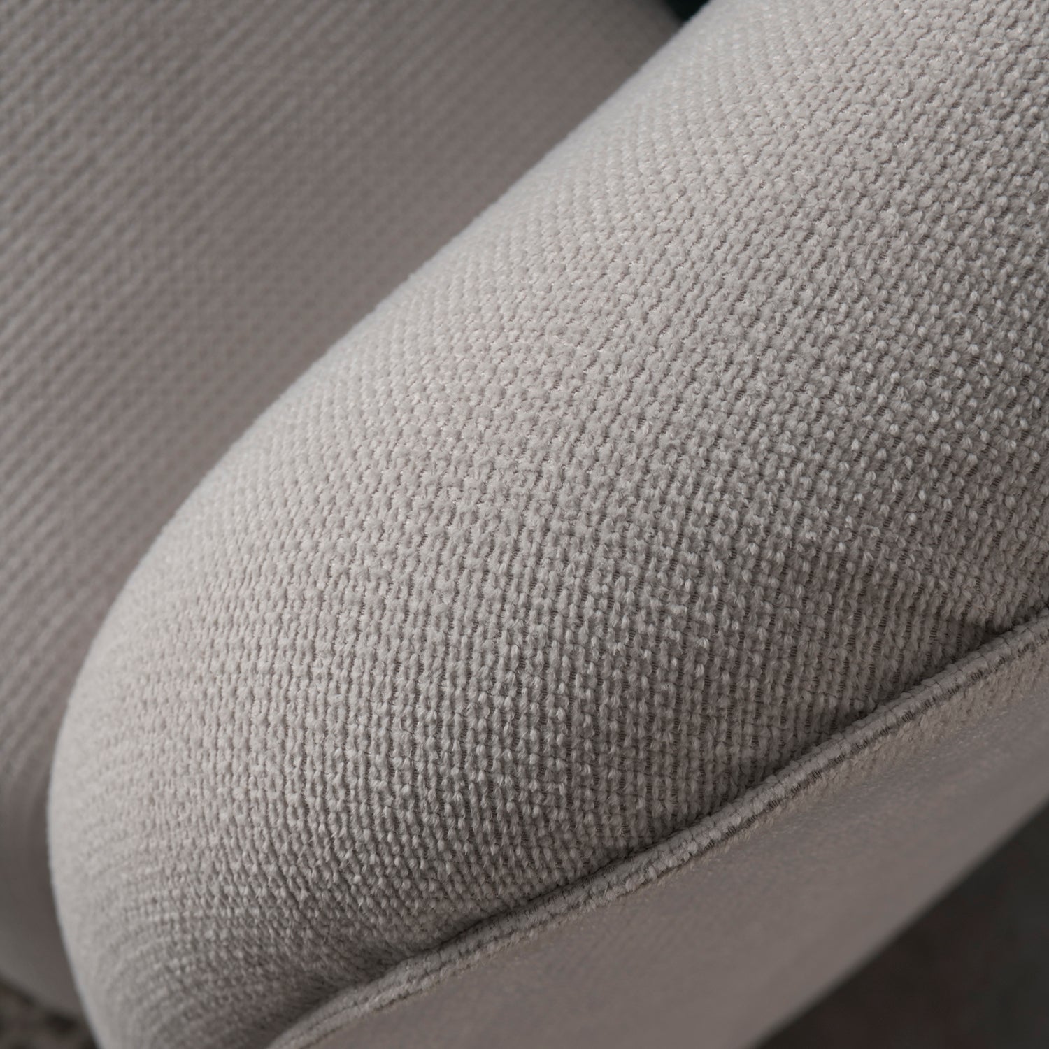 Japandi Cotton Fabric 1 Seater Sofa PANNA