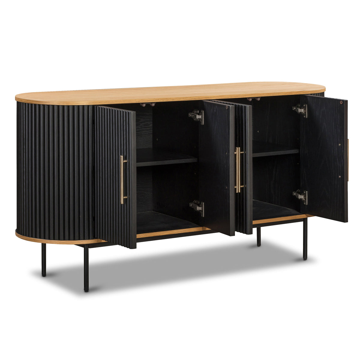 Noir 65" Sideboard, Black