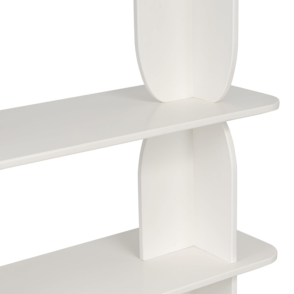 Padua 62" Bookshelf, Ivory White