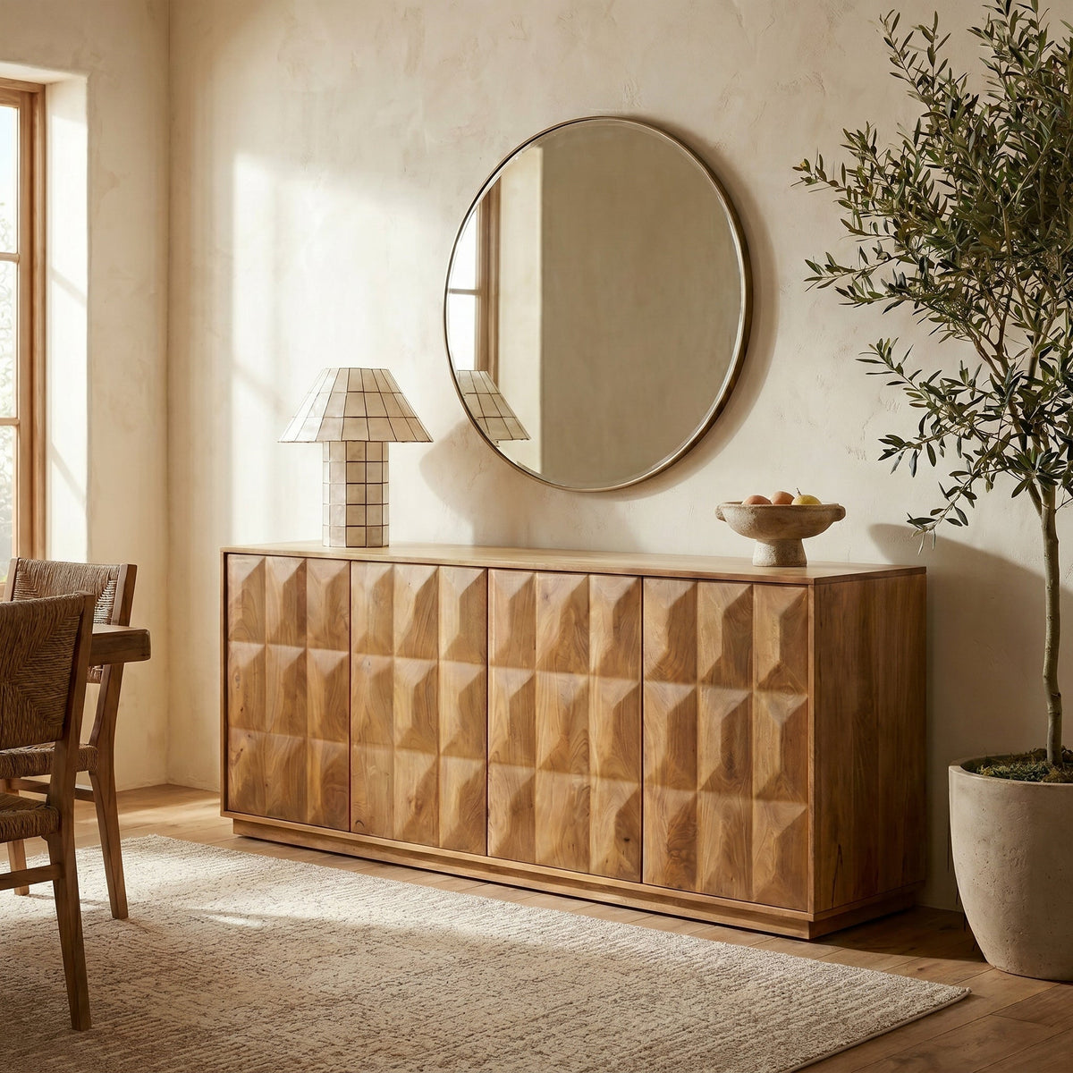 Laso Sideboard (72"), Natural