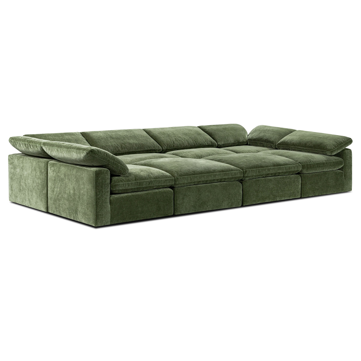 8-Seat Aspen Modular Master Pit-Sectional, Sagano Green
