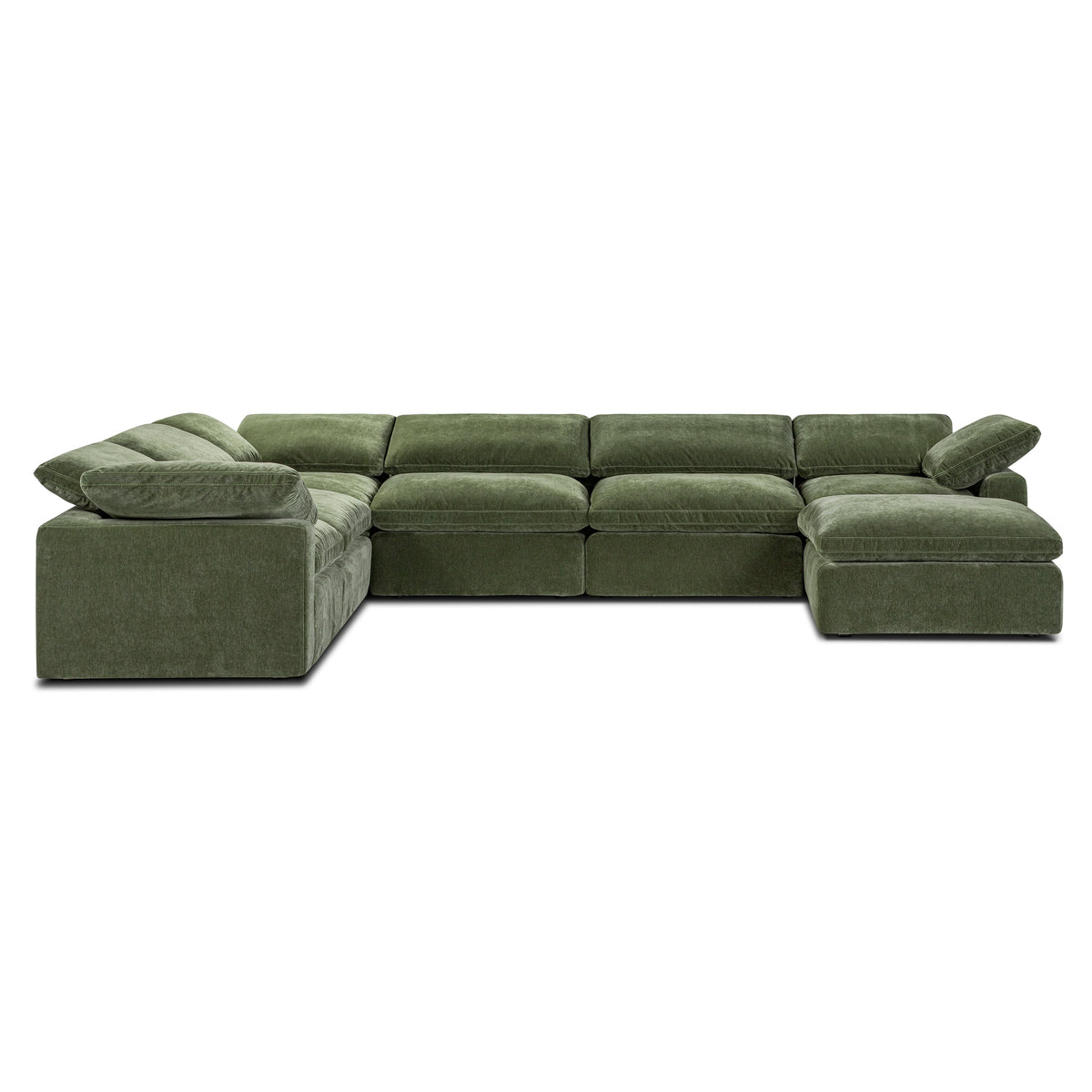 7-Seat Aspen Modular Sectional, Sagano Green