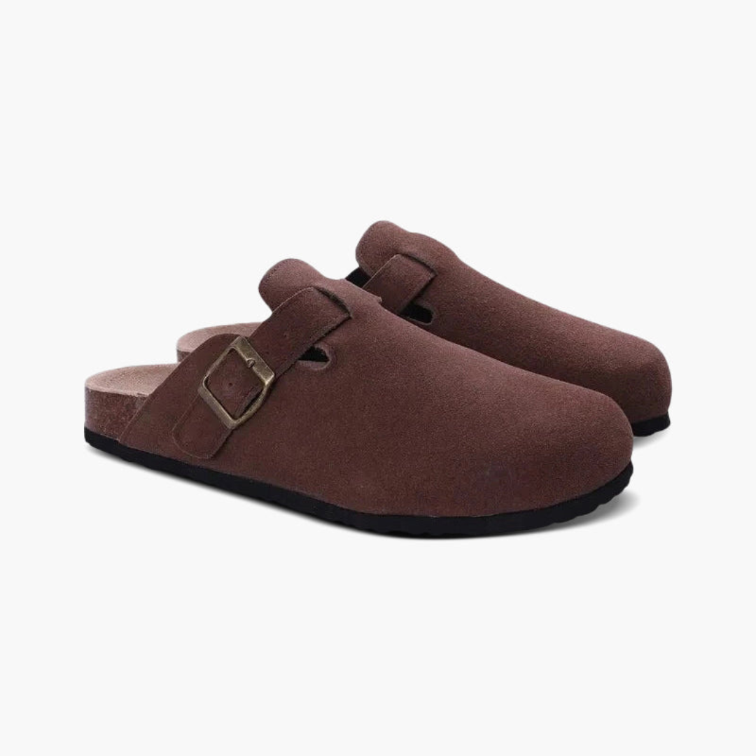 Leonardo | Men’s Suede Luxury Clogs | Slip-On