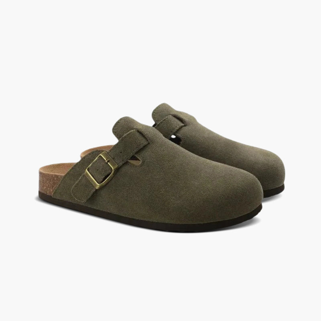 Leonardo | Men’s Suede Luxury Clogs | Slip-On