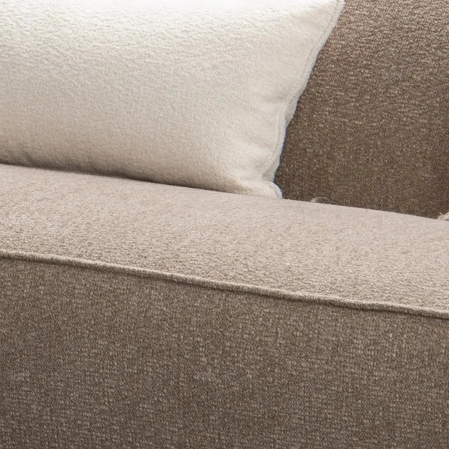 Modern Mixed Weave Fabric L Shape Sectional Sofa SPHIA 3.5+L