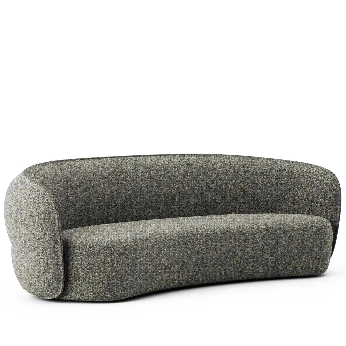 Minimalist Fabric Curved 4 Seater Sofa POD