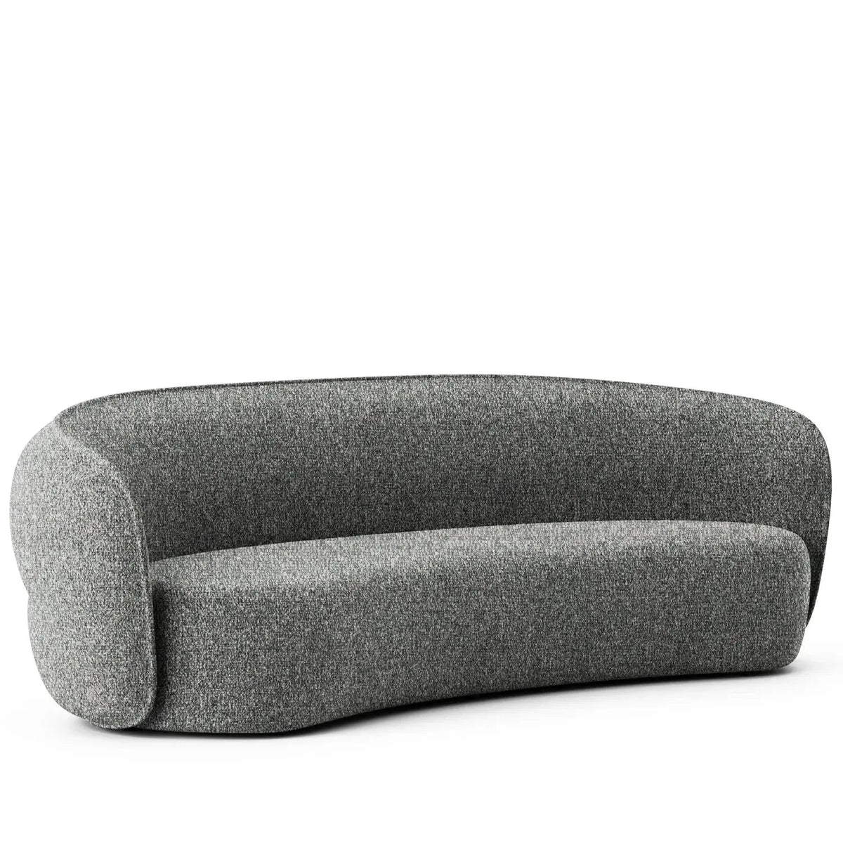 Minimalist Fabric Curved 4 Seater Sofa POD
